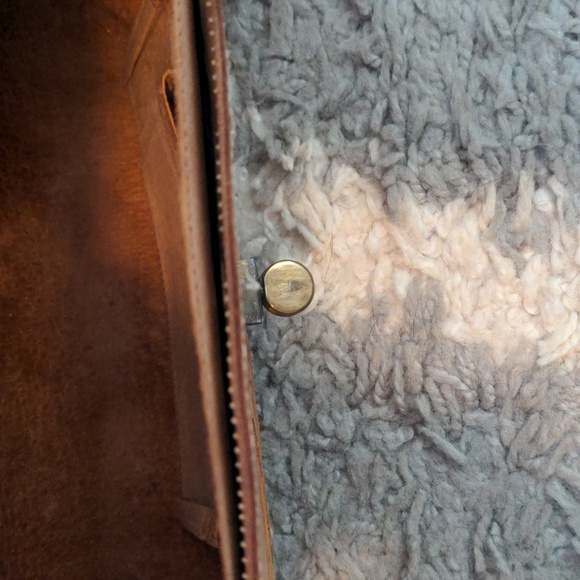 VTG Vintage Tooled flower shoulder bag purse - Picture 16 of 17